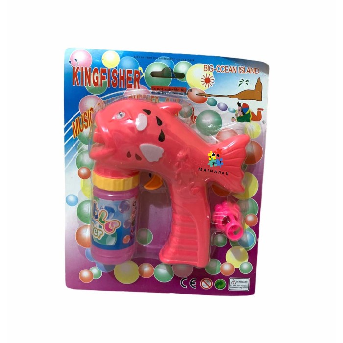 123Mainanku - Mainan Bubble Gun Ikan Tembakan Balon Tiup