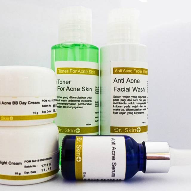 Dr Skin+ anti Acne ( Set  ) BPOM Asli