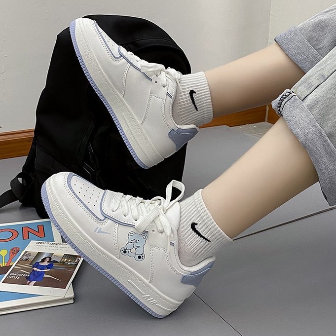 TBIG [COD] Sepatu Sekolah Sneakers Import Shoes AIRBEAR Fashion Wanita Sepatu Korea Style Sekolah Kuliah