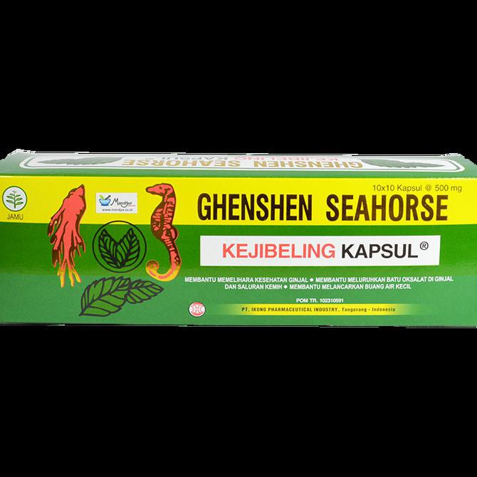 Jual Ghenshen Seahorse (Kejibeling Kapsul) Obat Herbal Batu Ginjal