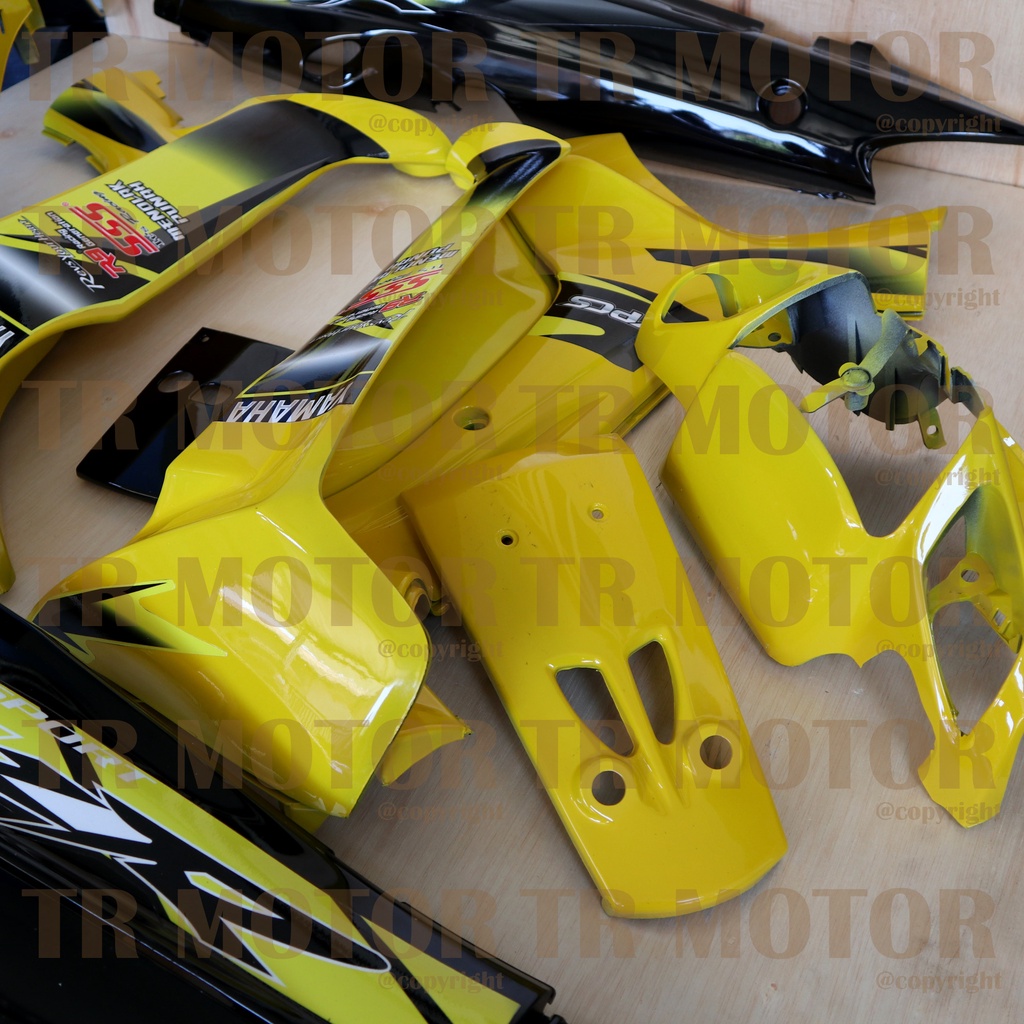 Cover Body Fizr F1zr Super Sport Kuning Hitam Full Set Halus Cover Bodi Yamaha Fiz r