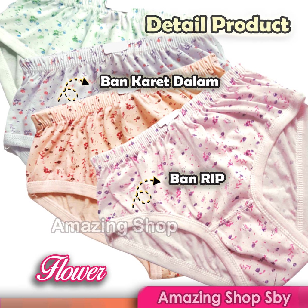 [CD] Celana Dalam Wanita M L XL 3L 4L 5L CD Wanita Hamil Jumbo Size Murah Amazing Shop SBY