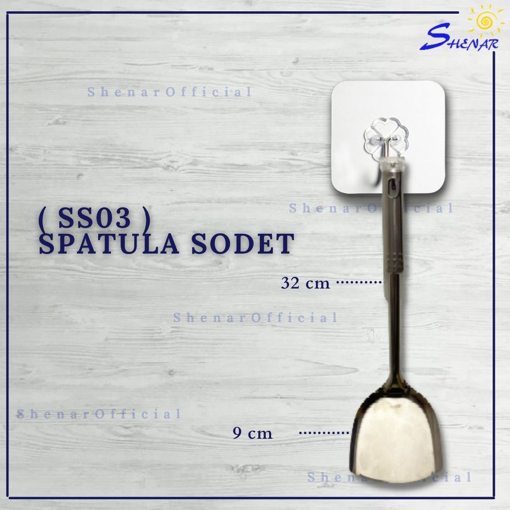 SHENAR SPATULA MURAH SET STAINLESS STEEL SUTIL KITCHEN TOOLS PERALATAN RUMAH TANGGA UNTUK SPATULA TAHAN PANAS SATUAN