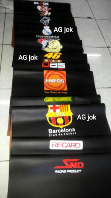 PROMO MR sablon kecil berkualitas tinggi. Kulit jok motor Oscar MR tebal sablon