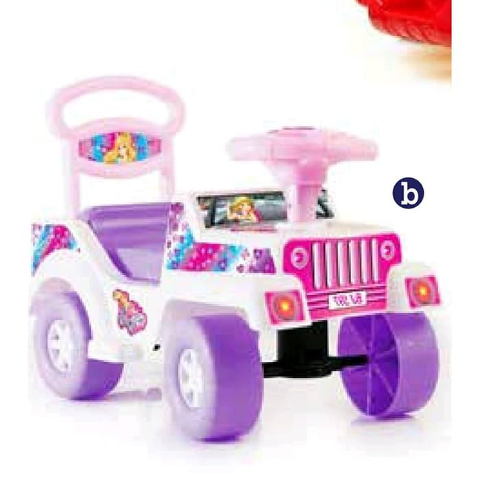 mobil jeep berbi princes shp bj-597 - mobil dorong anak cewek / Mainan Anak Mobil Dorong Music SHP TOYS BJ-597