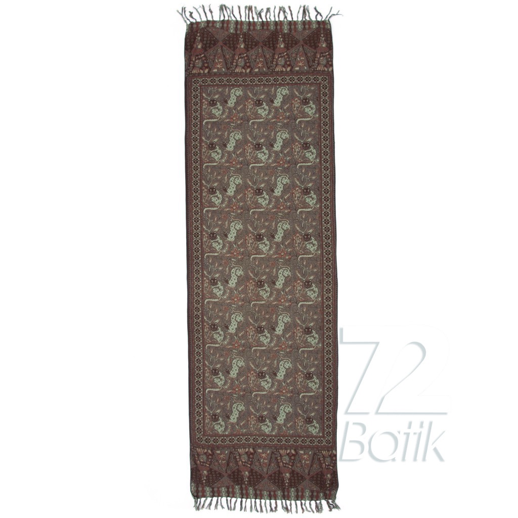 SYAL BATIK SCARFT PREMIUM WARNA COKLAT COKELAT CHOKLAT 729438 CAP 72