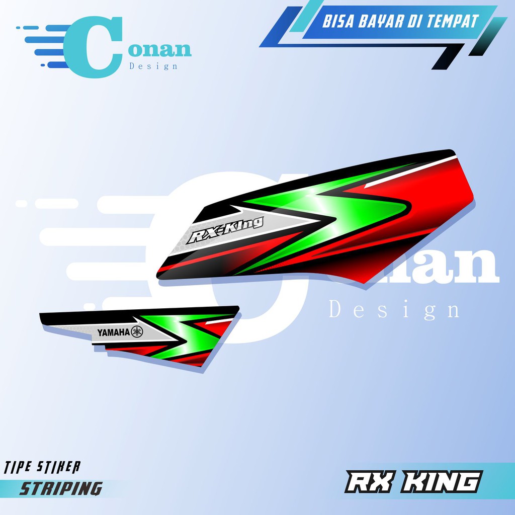 Scotlite Striping Sticker Variasi Yamaha RX King Line 02 Skotlite Motor Variasi