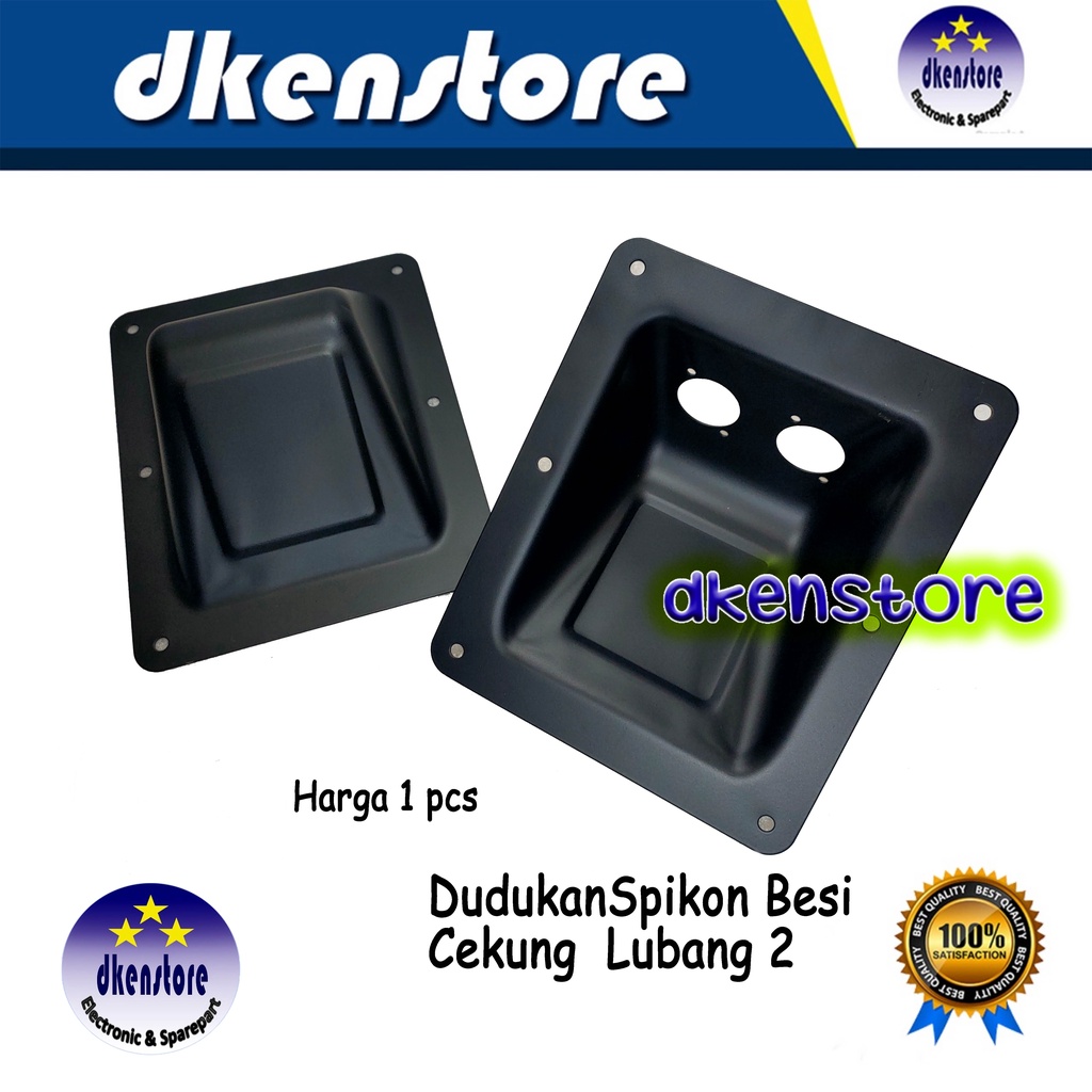 Dudukan Spikon Lubang 2 Cekung Terminal plat speaker L2  IMPORT PLAT