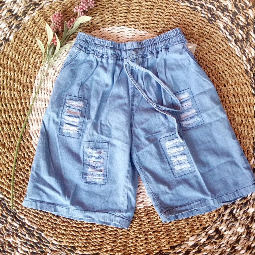 Celana Hotpants SOBEK LIPAT / CLEAN jumbo dan standart Hp Jeans Sobek Celana HotPant Jeans Sobek rawis dan Polos