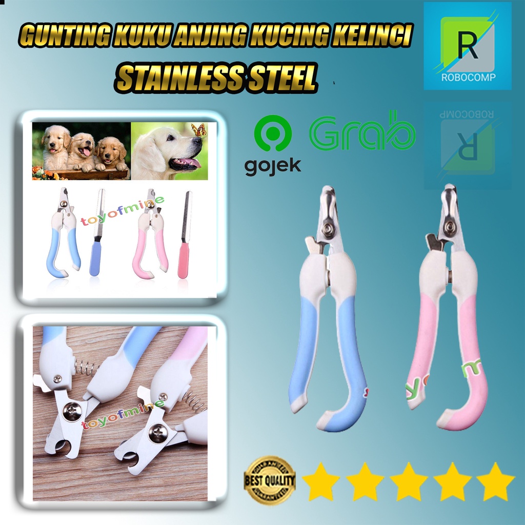 Gunting Kuku Anjing Kucing Kelinci Stainless Steel - 5X - YZHTBRUSH