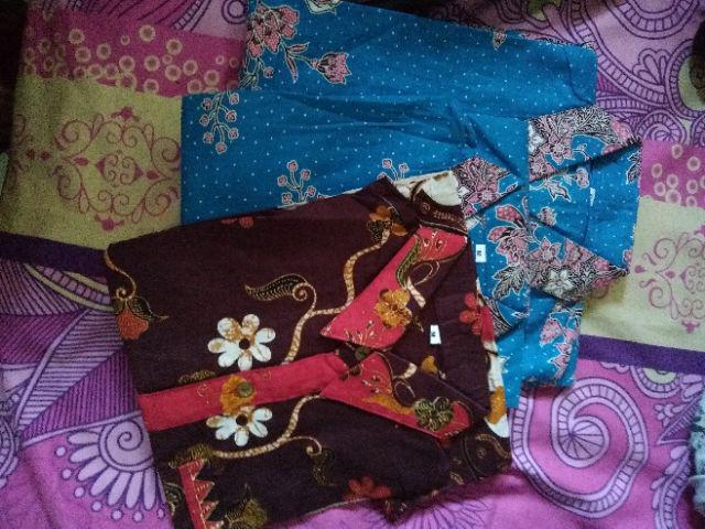 Sarimbit Keluarga/ Family Batik Rok N Blus Wanita Alena Zig Zag Maroon