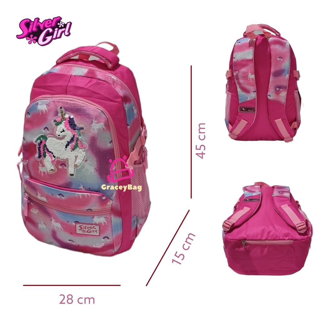 GB-71995E Tas Ransel Anak Perempuan / Remaja Silvergirl