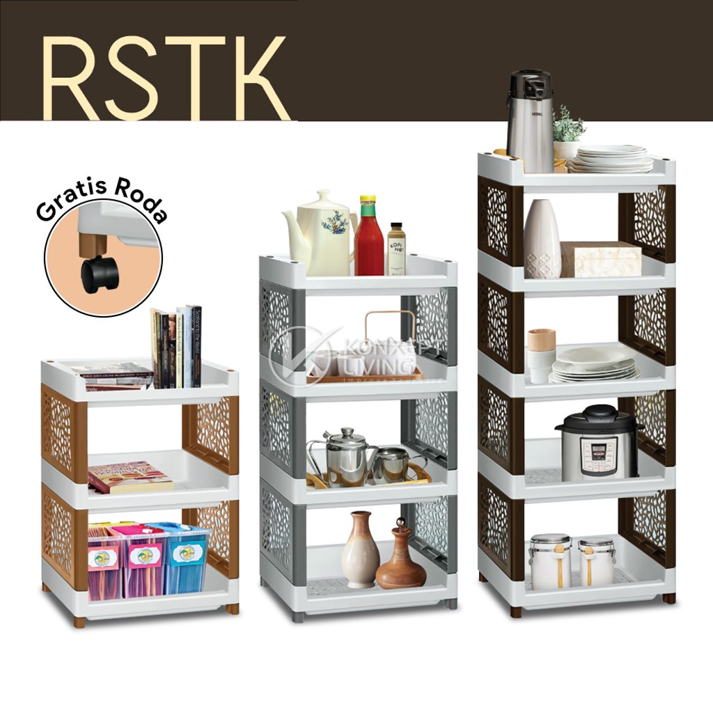 Rak Susun Plastik Serbaguna Tabitha - RSTK 3 Susun | Shopee Indonesia