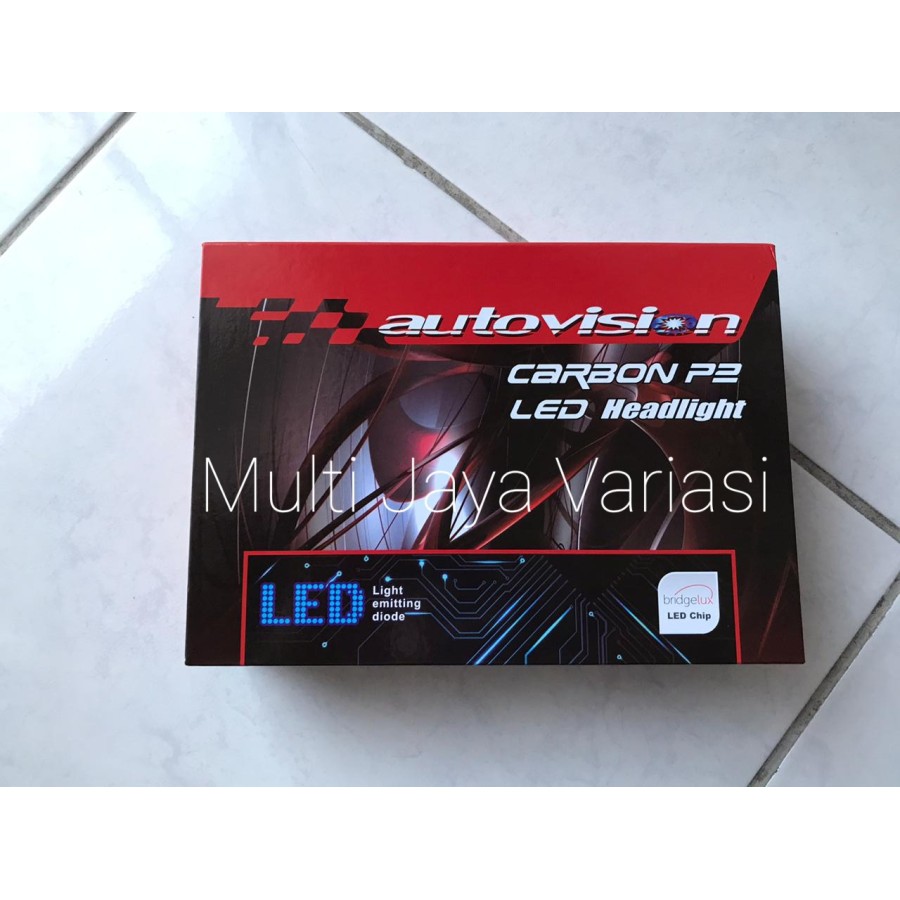 LED H4 Autovision Carbon P2 50 Watt 4700k - 5700K