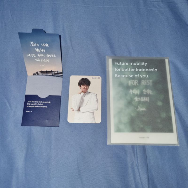 PHOTOCARD TAEHYUNG BTS X HYUNDAI LIMITED EDITION / PC BTS V / PHOTOCARD V BTS