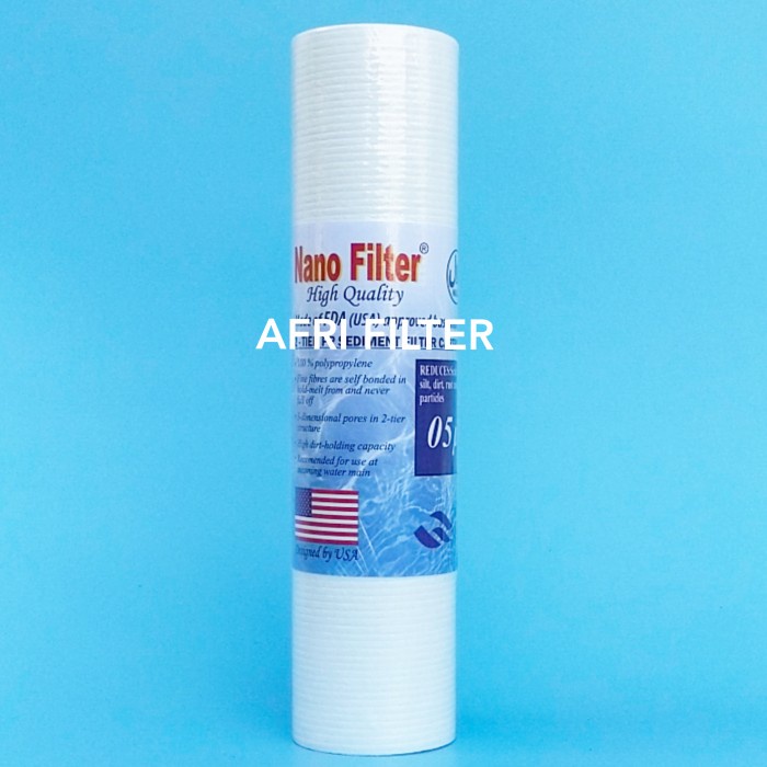 Air-Keran-Filter- Cartridge Filter Air / Sediment 10" Nano Filter 05 Micron -Filter-Keran-Air.
