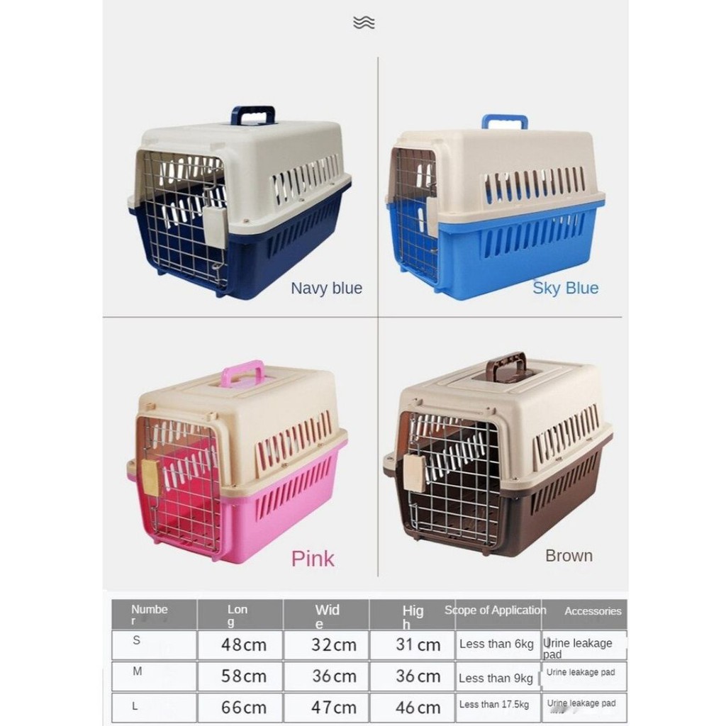 Kandang Kucing Pet cargo Tas travel hewan Pet carrier Pintu Besi ukuran medium voyager pet carrier anjing kelinci COD FEFARM