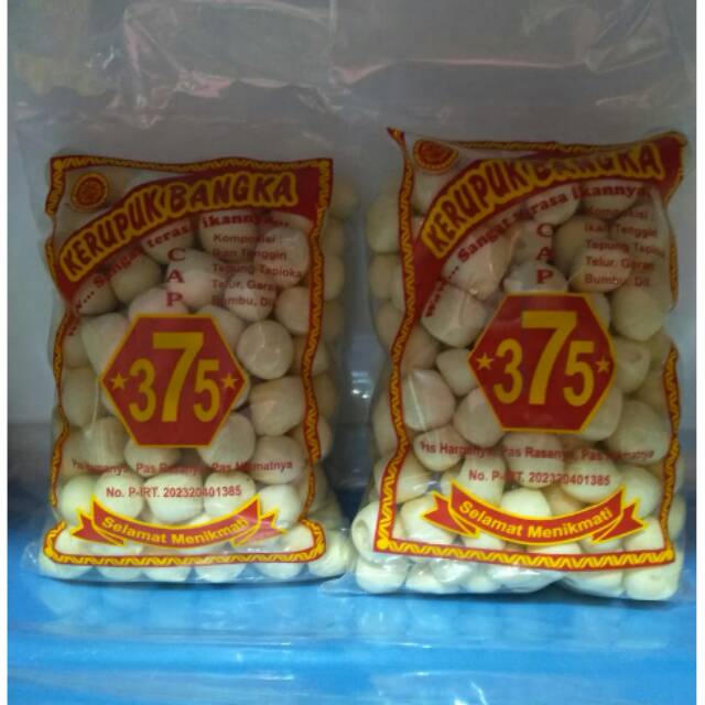 

Krupuk Getas ikan tenggiri asli bangka 220gram / snack/kerupuk