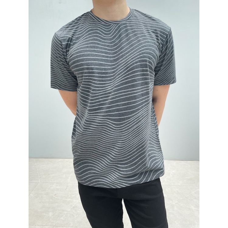 Kadaka MT-0124 Tshirt Kaos Pria Motif Garis