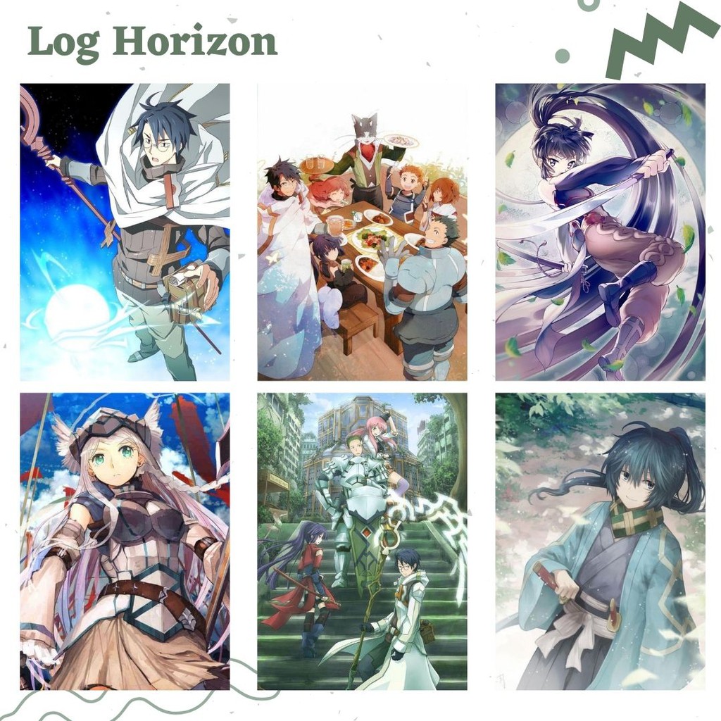 POSTER ANIME #2 (6 pcs) - BISA CUSTOM - POSTER DINDING - POSTER AESTHETIC - ANIME-Log Horizon