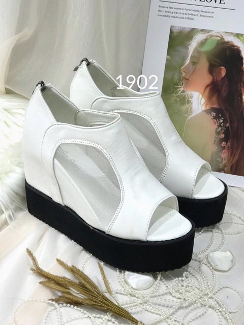 Sepatu wedges import realpict c1902