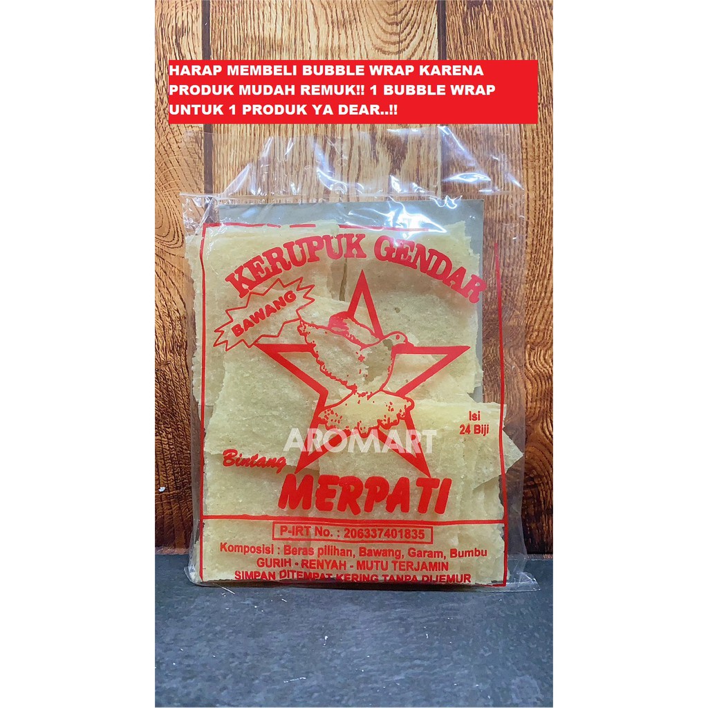 

Kerupuk Gendar Mentah - 24 Biji