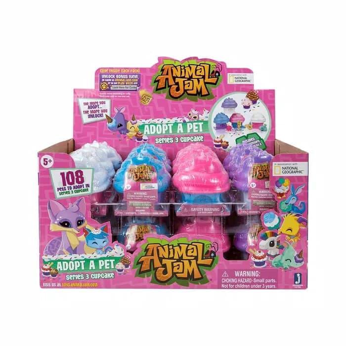 Animal Jam Adopt a Pet Series 3 Cupcake White Pink | Shopee Indonesia