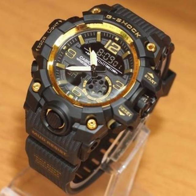 JAM TANGAN G SHOCK WATER RESIST BLACK GOLD