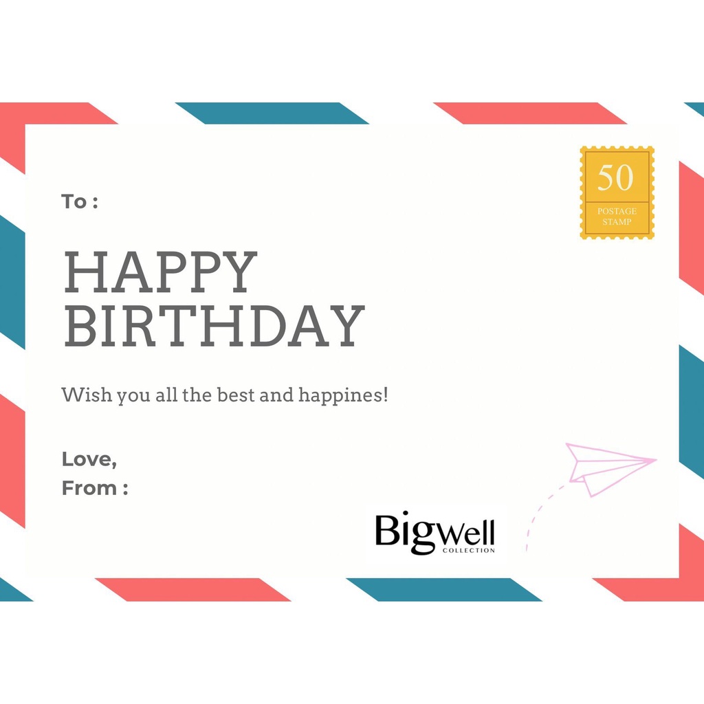 BIGWELL KARTU UCAPAN