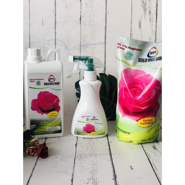 BRM Pelicin dan Pengaharum Pakaian Varian Pink Happiness - Pewangi Laundry Pewangi Baju Pewangi Setr