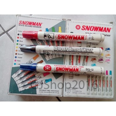 

Spidol Whiteboard Papan Tulis Market Snowman BG12