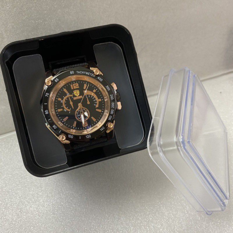 KOTAK PAJANGAN JAM BOX JAM TANGAN MIKA TRANSPARAN