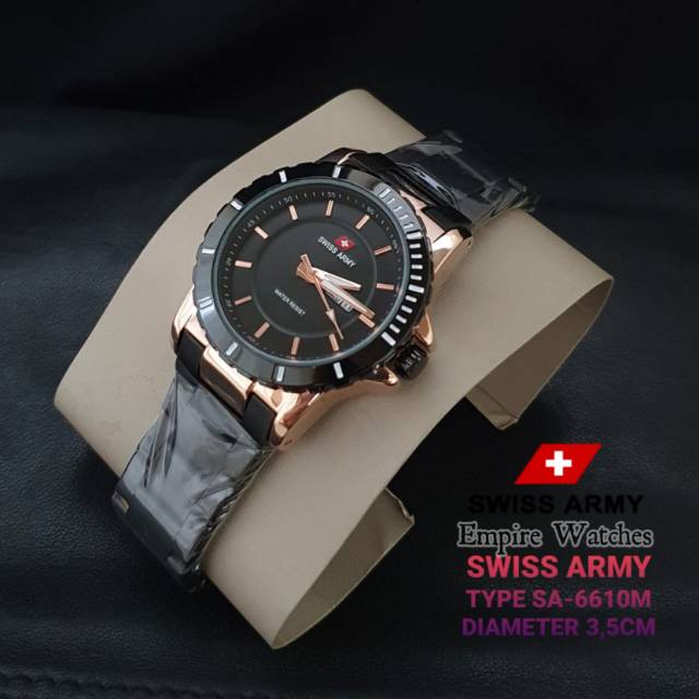 Jam Tangan Swiss SA6610M Cewek Tanggal dan Hari Aktif