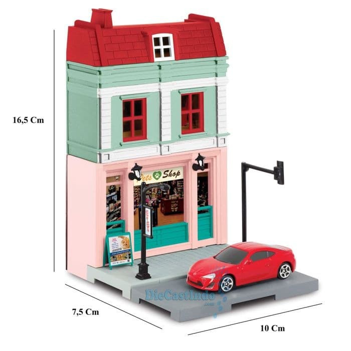 Original 1:64 RMZ CITY DIORAMA SET - PET SHOP Diecast