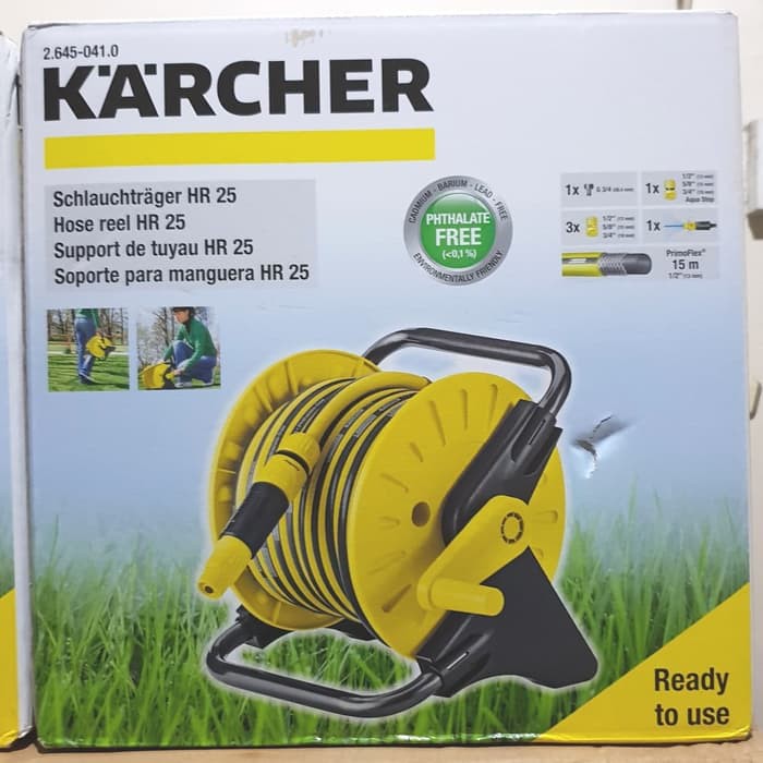 Karcher HR25 Hose Reel Set Gulungan Selang Dengan Selang Air 15M | Karcher HR 25