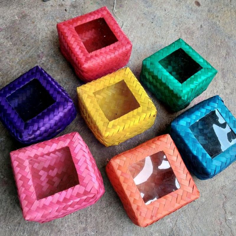 besek warna mika II hampers II besek mika II besek warna