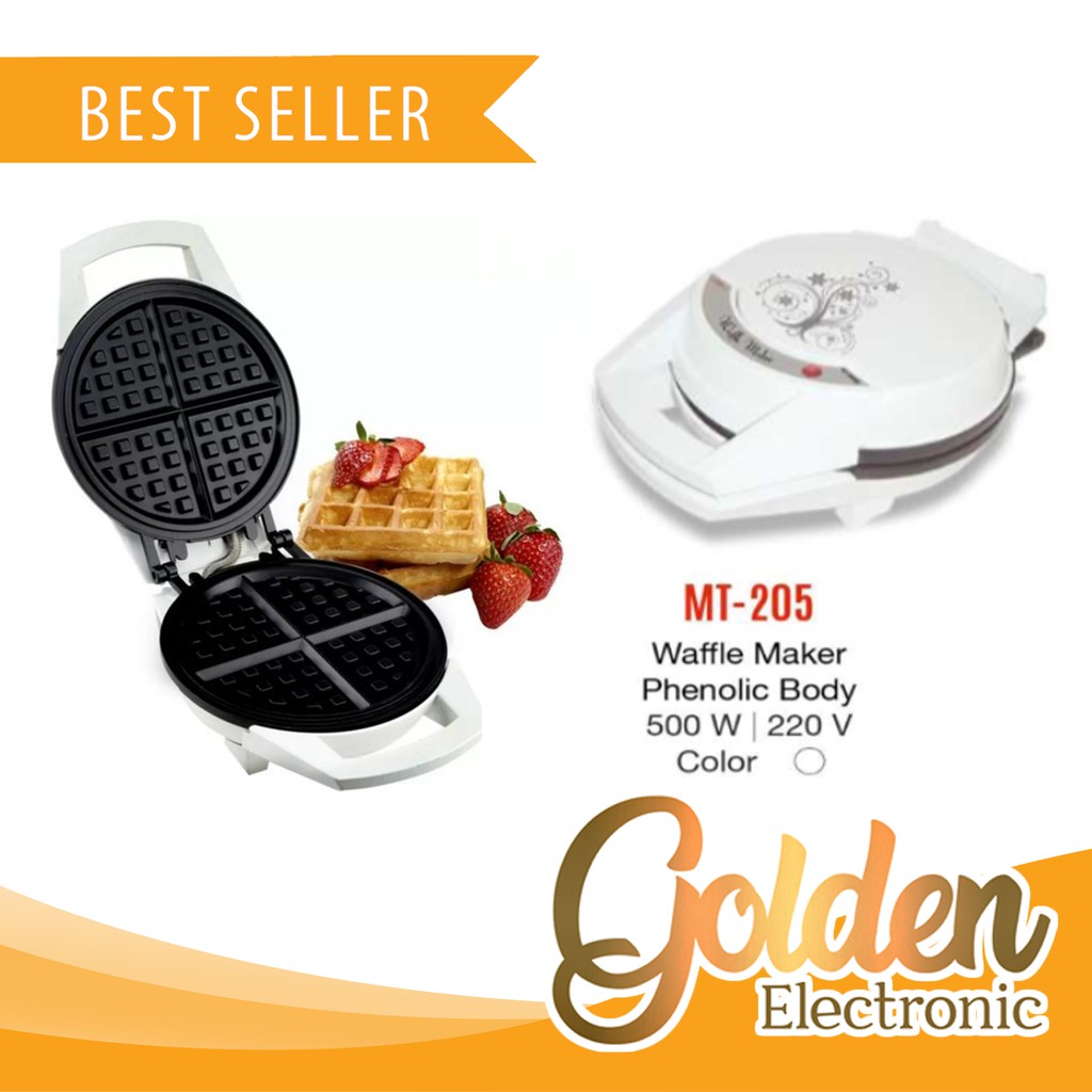 Waffle Maker Pembuat Waffle TeflonMaspion MT-205 D Termurah Surabaya