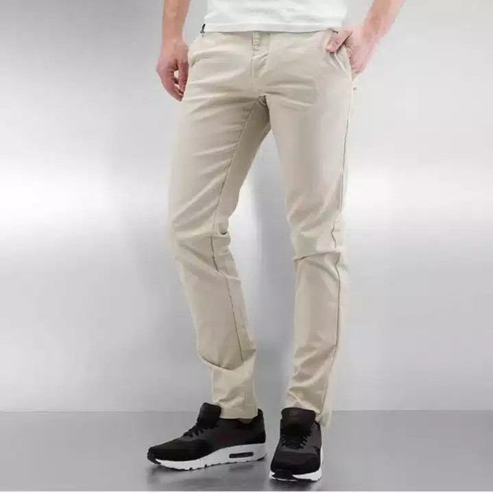 CELANA PRIA CHINO Slim fit Panjang Kerja kantor Santai Liburan Cowok Gentleman Boy Skinny