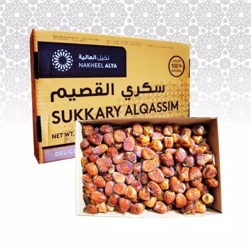 

kurma sukari qashim premium merk nakheel alya 3kg