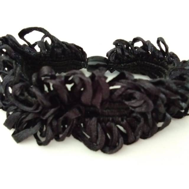 Grosir Ikat Rambut Dewasa Tali Tali Hitam Cantik