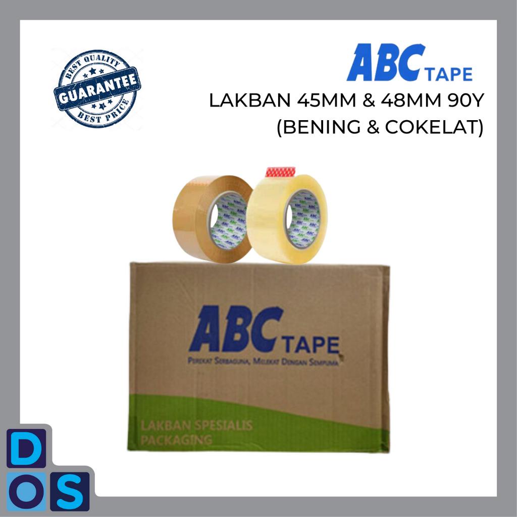 

Lakban Cokelat Lakban Bening ABC Tape 90 yard 45 Micron 48mm 45mm DUS