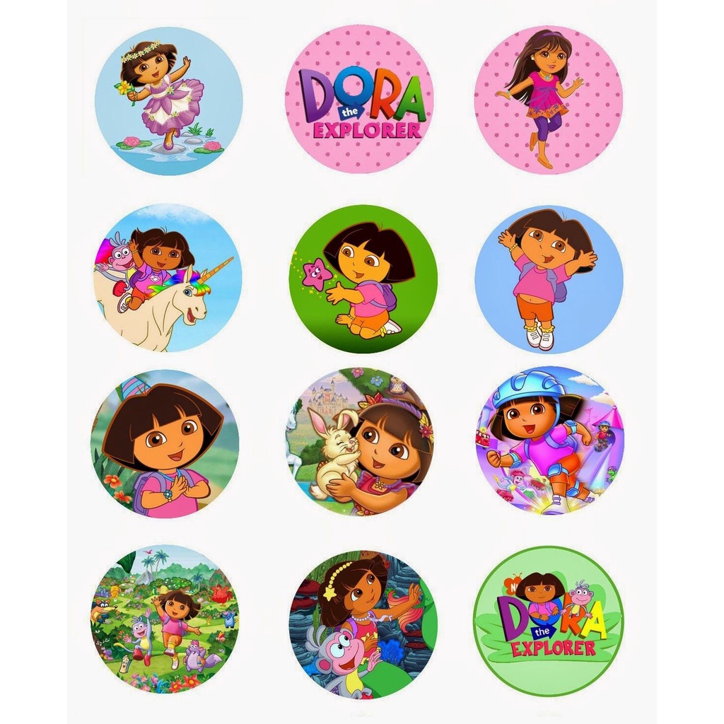

CUPCAKE TOPPER CUSTOM KARAKTER DORA THE EXPLORER