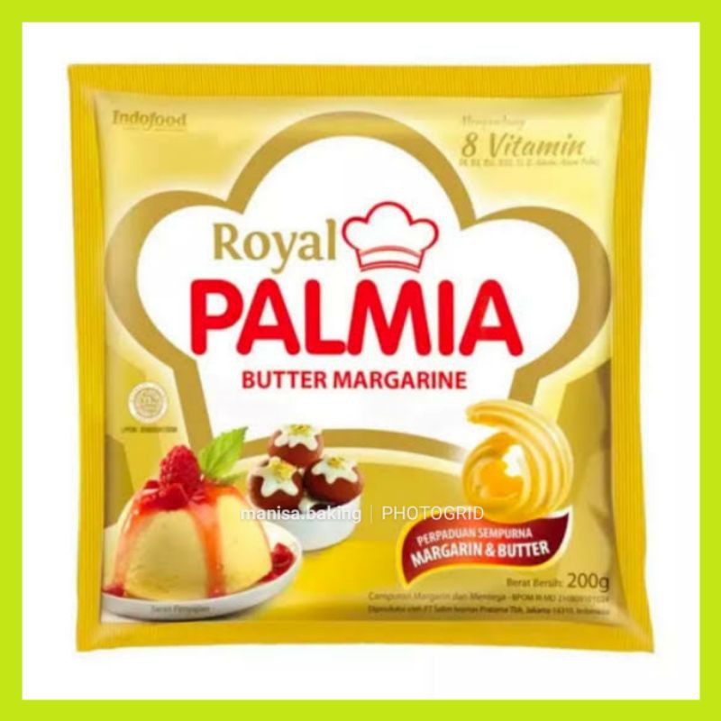 

ROYAL PALMIA BUTTER MARGARINE SASET 200 GR PALMIA BUTTER WANGI KUE KERING CAKE BOLU BROWNIES