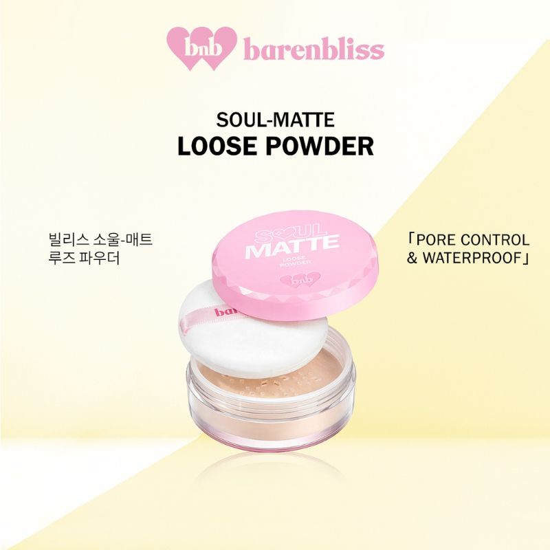 (GOSEND/COD) BNB BARENBLISS SOUL MATTE LOOSE POWDER | BEDAK TABUR KOREA WATERPROOF TAHAN AIR