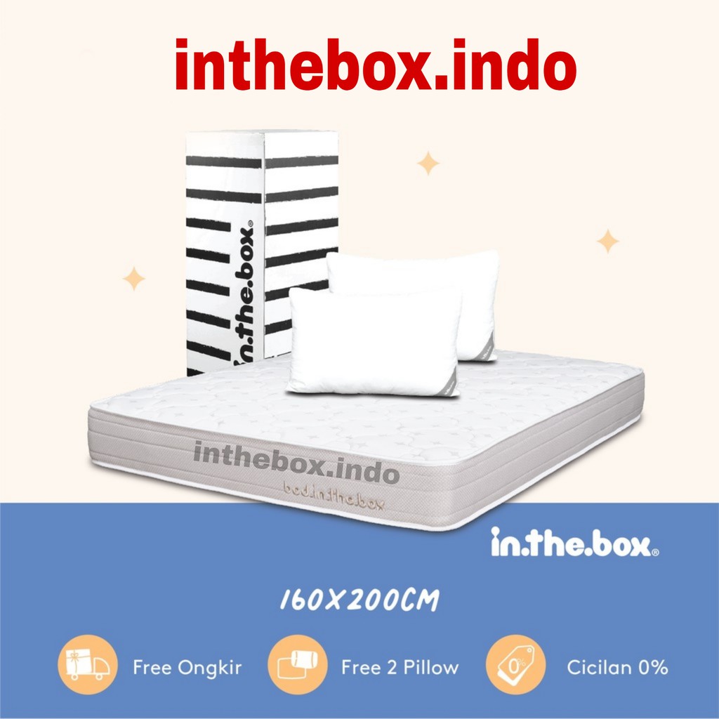 Kasur Spring Bed INTHEBOX Ukuran 160-200x200/Kasur Busa/Spingbed/Murah/Bagus/Matrass/Tempat Tidur