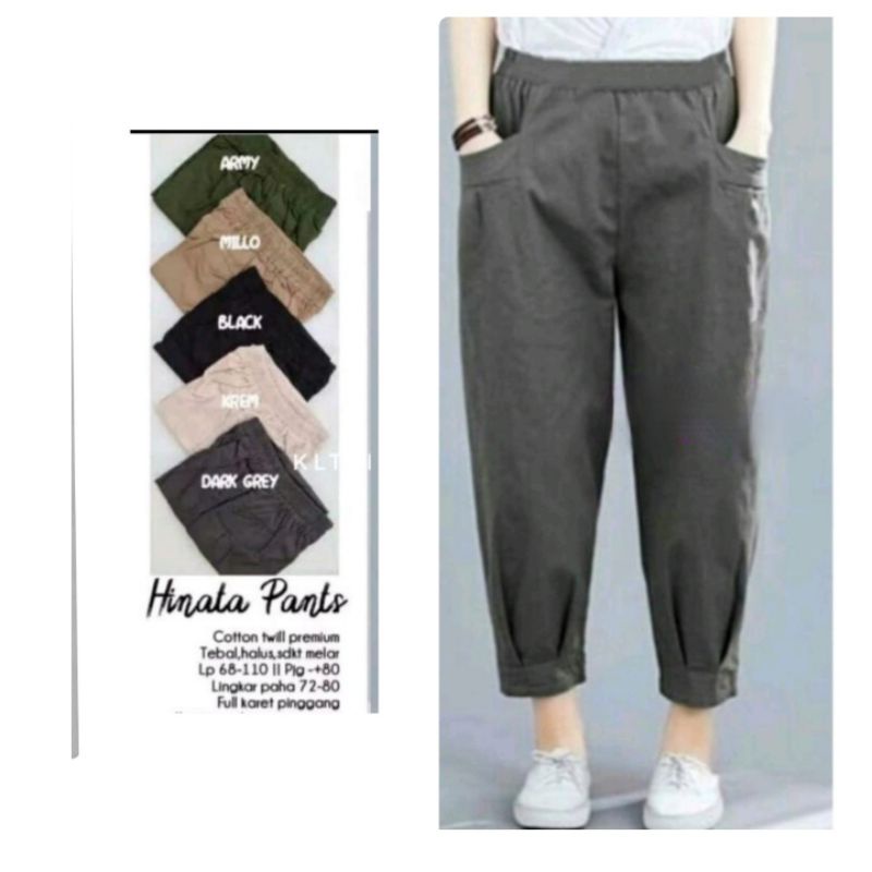 Sasha pants/celana catton tuwill strid/celana kekinian wanita