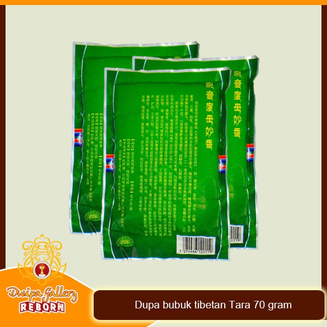 Dupa Bubuk Tibetan Green tara 70 gram