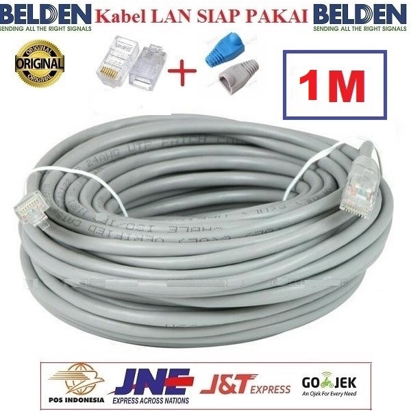 Kabel LAN Belden 1 M UTP RJ45 Cat5E ORIGINAL USA 1 Meter