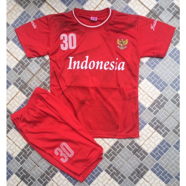 Baju bola timnas indonesia 0-12 tahun geratis sablon nama/Baju bola anak anak persib bandung geratis