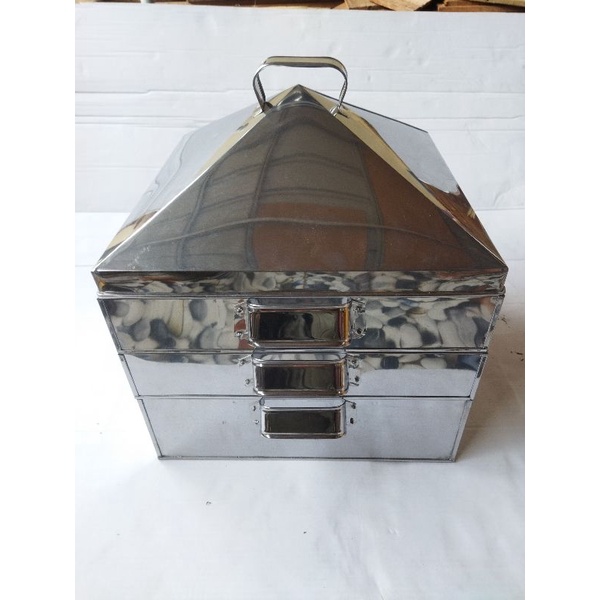 klakat kukusan dimsum, kukusan kotak persegi, Dandang dimsum 30 35 40 45 cm bahan stainlees steel